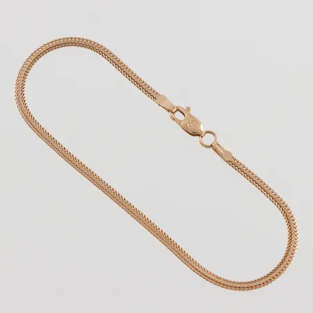 Armband, längd ca 18 cm, bredd 2.3 mm, 18k. Vikt: 2,6 g