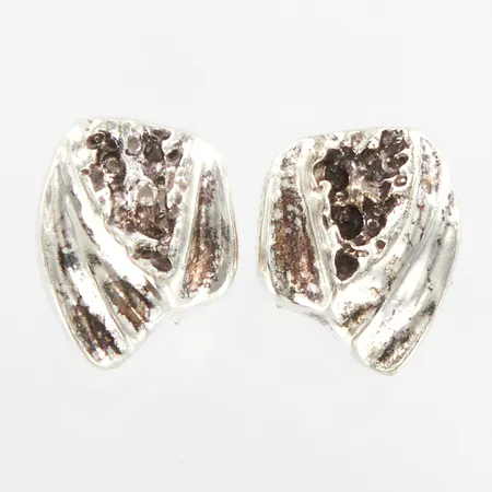 Ett par örhängen, Ø9mm, silver 830/1000 Vikt: 1,4 g