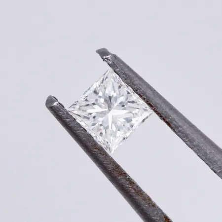 Lös diamant ca 1x0,14ct TW (G)/VS, Princesslipad 