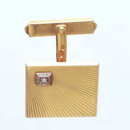 Manschettknapp, 2,5cm, 18k  Vikt: 7,1 g
