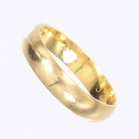 Ring, stl 16, bredd 4mm, gravyr, 18K Vikt: 3,2 g