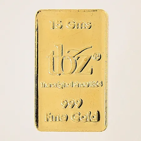 Guldtacka med dekor av blomma, tbz, 25x15mm, 24K  Vikt: 15 g