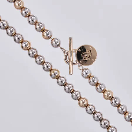 Collier Ralph Lauren Padlock Bead Necklace, metall, refnr: 26443/67, längd ca 44cm, bredd ca 7mm