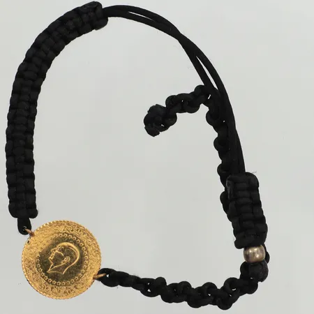 Armband mynt Ataturk, öglor ej guld, tråd, defekt armband, 21K bruttovikt: 3,6g Vikt: 3,6 g