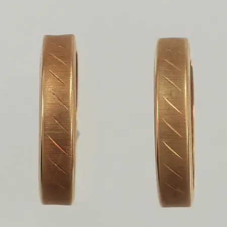 Ett par örhängen, Ø20mm, bredd 4,1mm, 14K  Vikt: 1,2 g