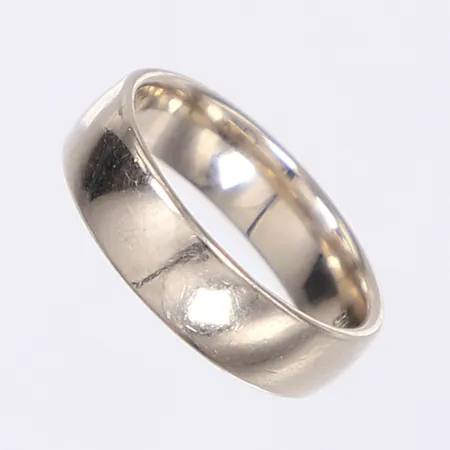 Ring, Schalins, stl 16, bredd 5mm, vitguld 18K Vikt: 5,1 g