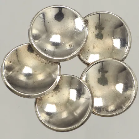 Brosch, bredd 40,5mm, Janson Guldvaru Ab Victor, år 1967, silver Vikt: 18,2 g