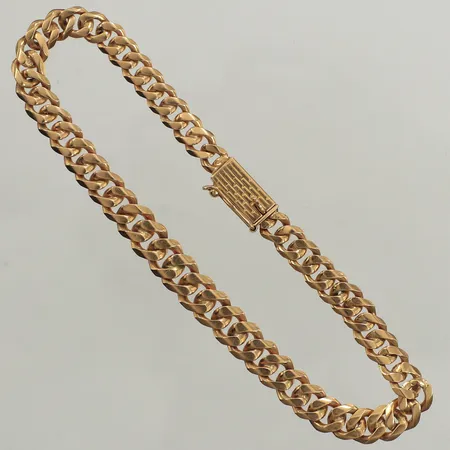 Armband Pansar, längd 19cm, bredd 5,6mm, 18K  Vikt: 10,7 g