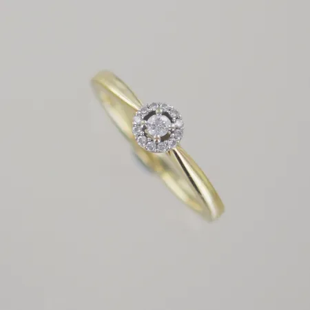 Ring 0,23ct 18k  Ø 16 mm Vikt: 2,8 g