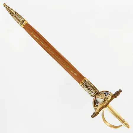 Brevkniv med fodral, Toledo, ca 22cm, stål
