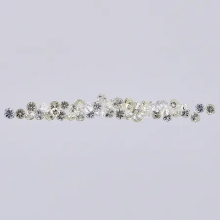 Lösa diamanter ca 45x0,02-0,03ct TW-Ca, total vikt ca 1,01ct