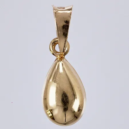 Hänge, droppe, längd: ca 1,5cm, bredd: ca 5mm, 18K Vikt: 0,4 g