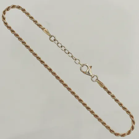 Armband Cordell, längd 19cm, bredd 1,9mm, förgyllt silver, sliten förgyllning Vikt: 2,5 g