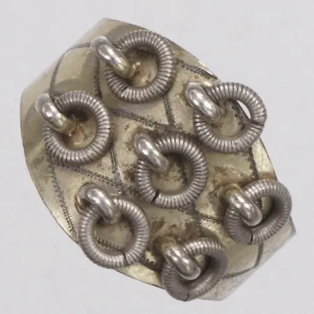 Ring, stl 18, bredd 5,8-14,4mm, CWE, silver Vikt: 4,4 g