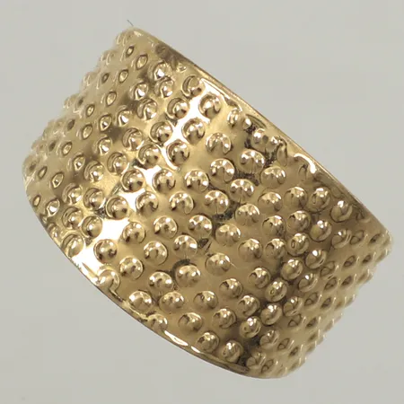 Ring, stl 17½, bredd 5,8-14mm, 14K Vikt: 3 g