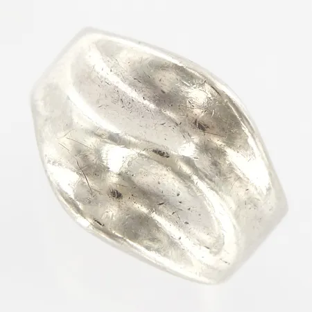 Ring, stl 16¾, bredd 5-14mm, GFAB, silver 925/1000 Vikt: 5,2 g