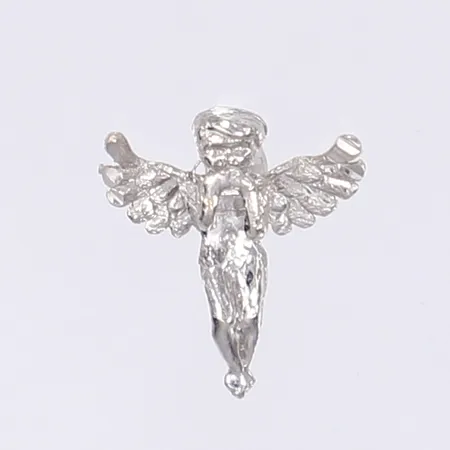 Hänge i form av ängel, höjd 12mm, vitguld 18K Vikt: 0,8 g