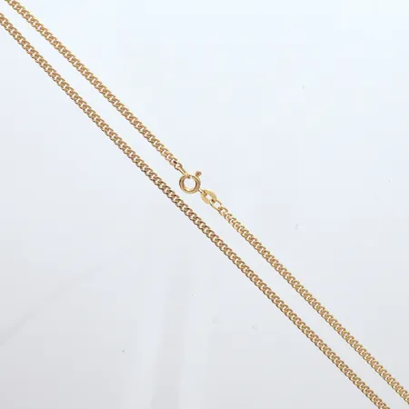 Kedja Pansar, längd 52cm, bredd 2,40mm, 18k Vikt: 12,1 g