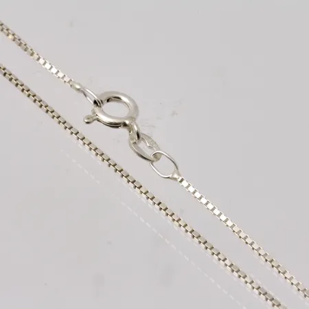 Kedja i silver, 42cm, Venezia, bredd 0,9mm, 925/1000, vikt 2,41g.