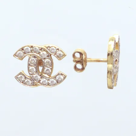 Ett par örhängen, 1,3cm, 14k  Vikt: 2,8 g