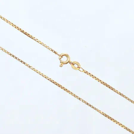 Kedja Venezia, Längd 46cm, bredd 1,2mm, 18k   Vikt: 5 g