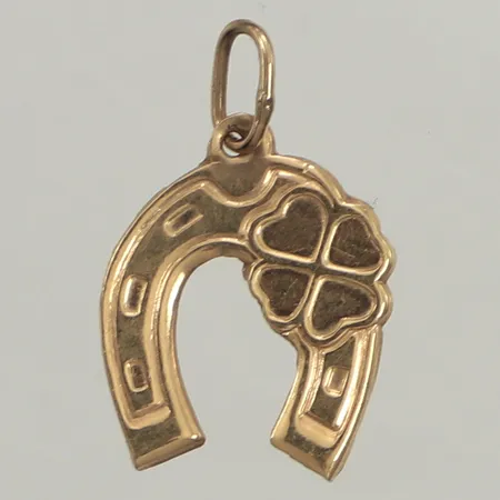 Hänge hästsko, längd 19mm, bredd 12,5mm, 14K Vikt: 0,4 g