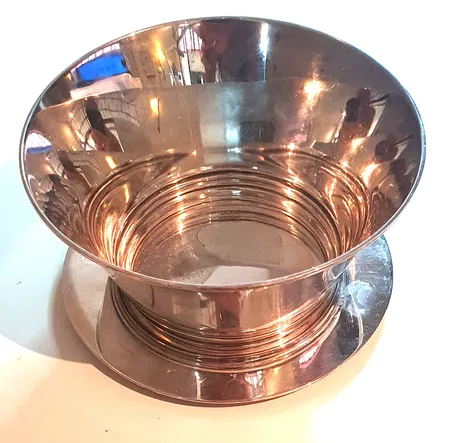 Skål Ø13,5cm med fat Ø13cm, silver 830/1000, GAB år 1938,   Vikt: 176 g