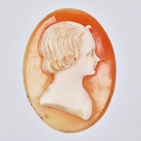 Lös camé, längd: ca 4cm, bredd: ca 30mm