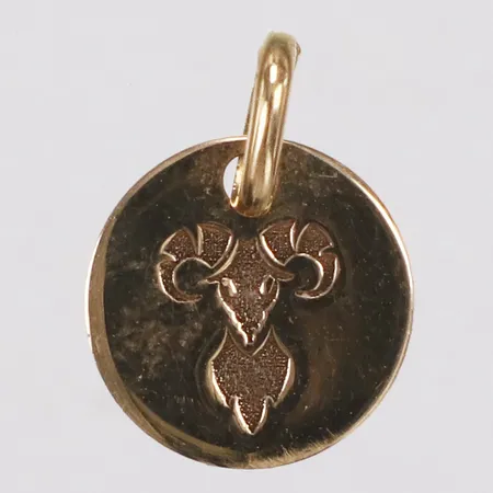 Hänge, stenbock, 13mm, 18K Vikt: 0,3 g