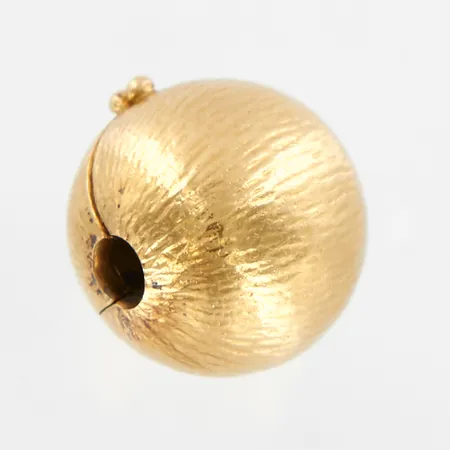 Lås till Collier, OLE LYNGGAARD Danmark, mönstrat klot, Ø10,5 mm, stämplad Ole L 750, fint skick, originaletui, 18K  Vikt: 2,9 g