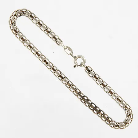 Armband X-länk, 17,5cm, bredd: 4mm, silver 835/1000 Vikt: 3,4 g