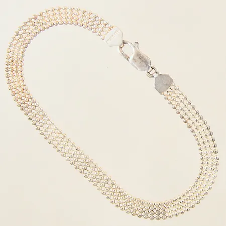 Armband, längd: 19,5cm, bredd: 5,8mm, ojämnheter, silver 925/1000 Vikt: 5,8 g