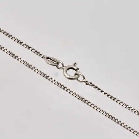  Kedja i silver, 44cm, Pansar bredd 1,3mm, 925/1000, vikt 2,3g.