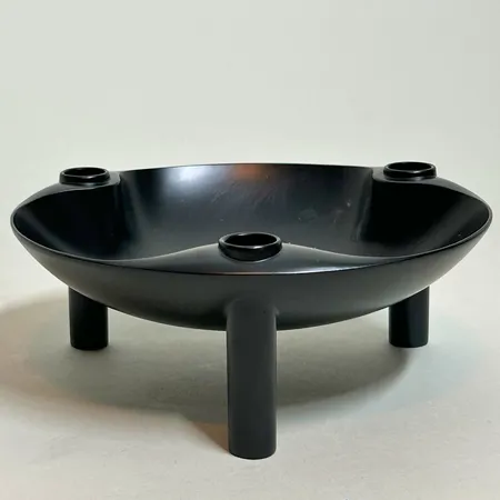 The nagel bowl, design Werner Stoff, svart, Ø13,5cm, höjd 5,5cm, ojämnheter i ytan, påse & originalkartong Vikt: 0 g