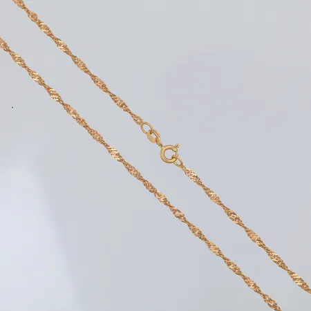 Kedja, Singapore, 49,5cm, bredd 3mm, Balestra, 18K Vikt: 5,2 g