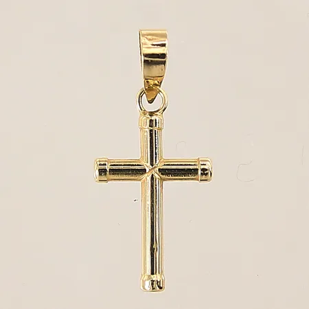 Hänge, kors, 22x11mm, 18K  Vikt: 0,5 g