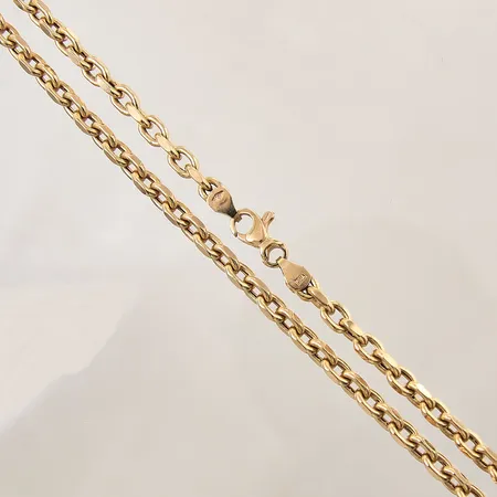 Kedja Ankar, längd 44,5cm, bredd 4mm, GHA, 18K  Vikt: 15,9 g