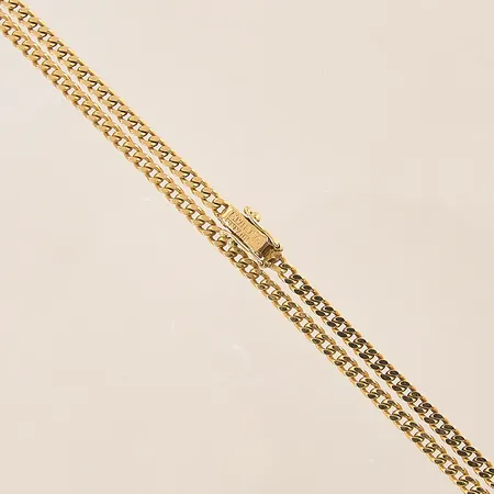 Kedja Pansar, längd 51,5cm, bredd 3mm, 18K  Vikt: 17,5 g