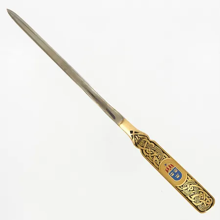Brevkniv med dekor, 23cm, stål