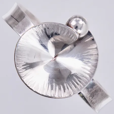 Stelt armband Alton Guldvaru Ab 1975, Palmberg, buckla vid fäste, ca 58x50mm, bredd ca 8-38mm, 925/1000 silver Vikt: 28,2 g