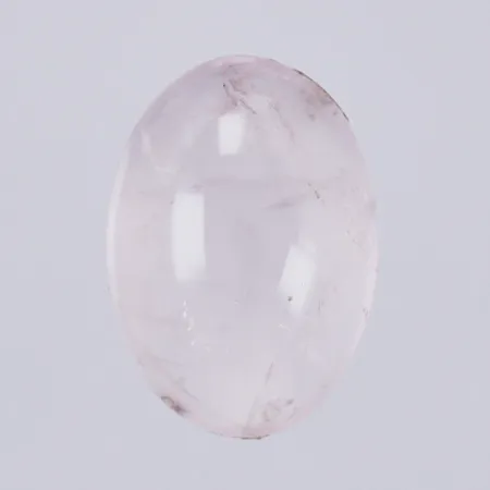 Lös rosenkvartz, 1 x ca 12,52ct, längd: ca 1,8cm, bredd: ca 13mm, oval