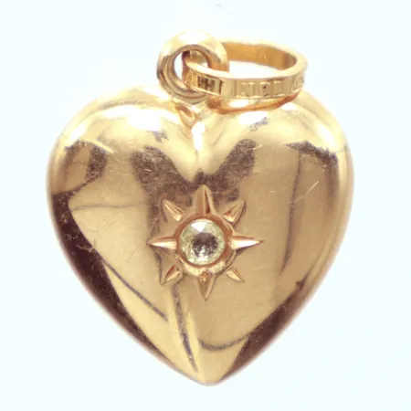 Hänge hjärta, 1,6cm, 18k Vikt: 0,8 g