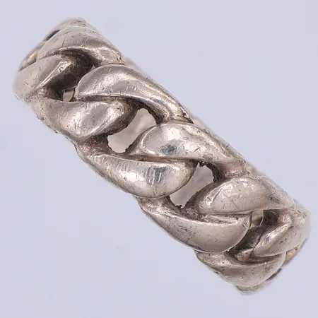 Ring, Pansar, stl 21¾, repig, 925/1000 silver Vikt: 12,3 g