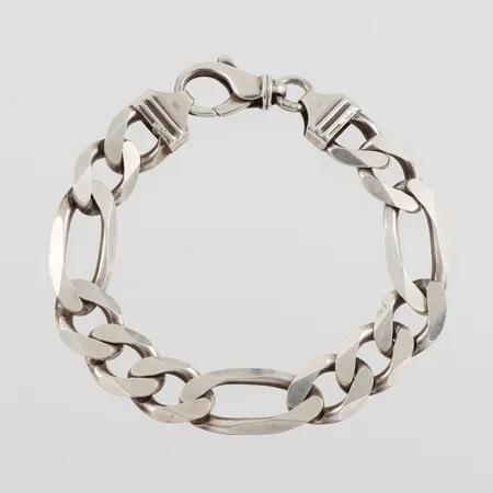 Armband, längd ca 22 cm, bredd 13.3 mm, silver 925/1000. Vikt: 46,8 g