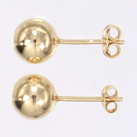 Ett par örhängen kulor, Ø8mm, 18K Vikt: 2,3 g