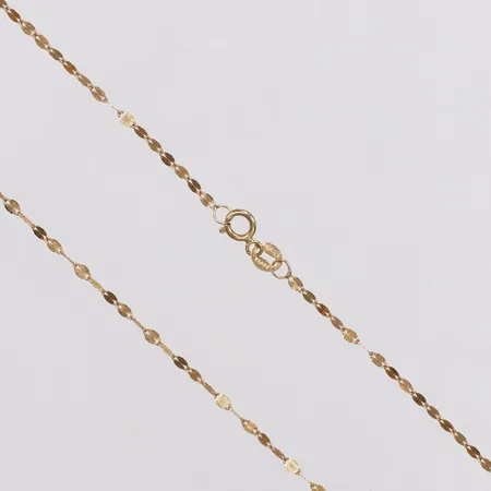 Kedja, 45,5cm, bredd 1,8mm, 14K Vikt: 1 g