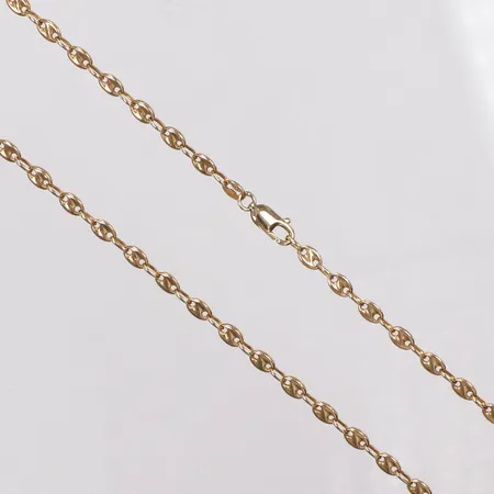 Kedja, Marinalänk, 64,5cm, bredd 3,3mm, 14K  Vikt: 14,5 g