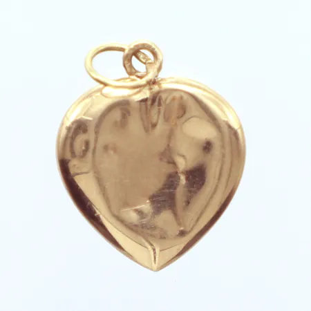 1 Hänge hjärta defekt, längd 2cm, 14k  Vikt: 1,1 g