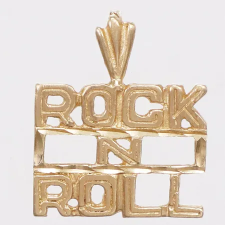 Hänge, Rock N Roll, 18mm, 14K  Vikt: 1,4 g
