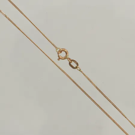 Kedja Pansar, längd 42cm, bredd 0,5mm, 18K  Vikt: 1,4 g